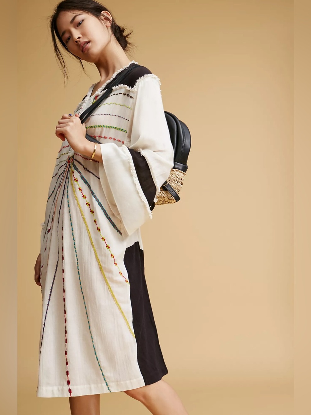 Antik Batik Embroidered Coverup Dress